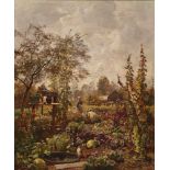 Emil Jakob Schindler, 1842 Vienna - 1892 Westerland / SyltVegetable Garden in Goisern Signed lower