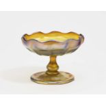 A BowlTiffany Studios, New York, circa 1903 Favrile' glass. Base inscribed L.C. Tiffany favrile