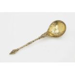 A SpoonBreslau, 1737 - 1745, Christian Kretschmer Silver, gold-plated. Hallmarked (Hintze Breslau,