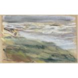 Max Liebermann, 1847 - Berlin - 1936Beach Scene, Noordwijk Signed lower left, verso a study of ''