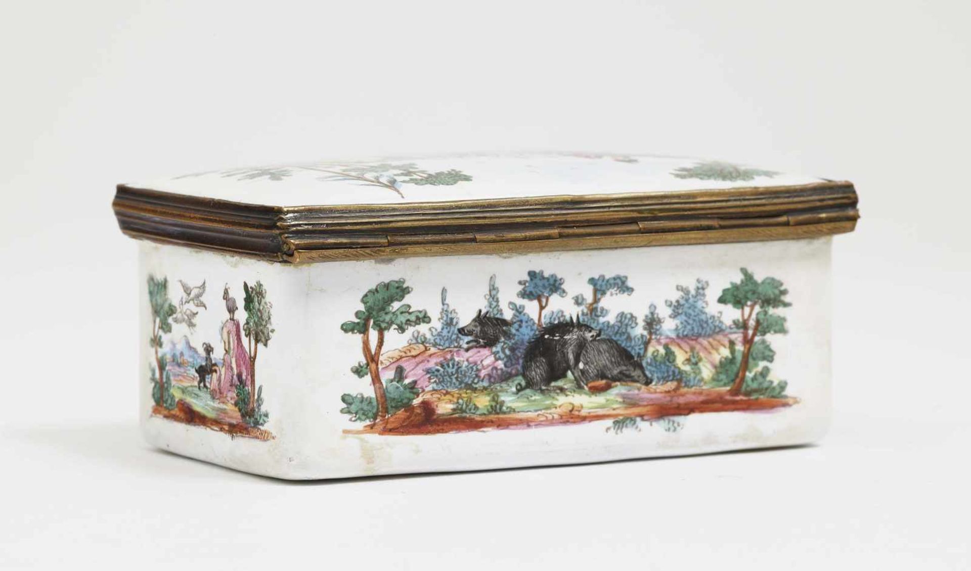 A Snuff BoxSouth German (Ellwangen ?), circa 1770, painting in the style of Johann Andreas Bechdolff - Bild 3 aus 3