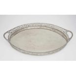 A TrayLondon, 1898/1899, Charles Stuart Harris Silver. Hallmarked. 57 x 36 cm. 2350 grams.Tableware,