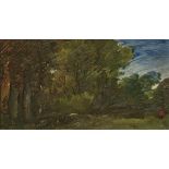 Wilhelm Busch, 1832 Wiedensahl - 1908 Mechtshausen/HarzIn the Forest Verso, adhesive label with