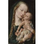 Flemish School (?) early 16th CenturyMadonna and Child On the frame, inscribed ''I[...].DE.GRACE''