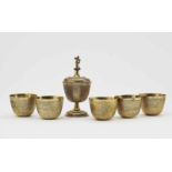 A Set of Six Tumbler Cups with CoverRegensburg (?), 17th Century, master H. F. (probably Hans Ludwig