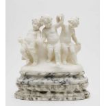 Children PlayingItaly, circa 1900/1920 Alabaster. Inscribed Balist....(engraved) on the side. One