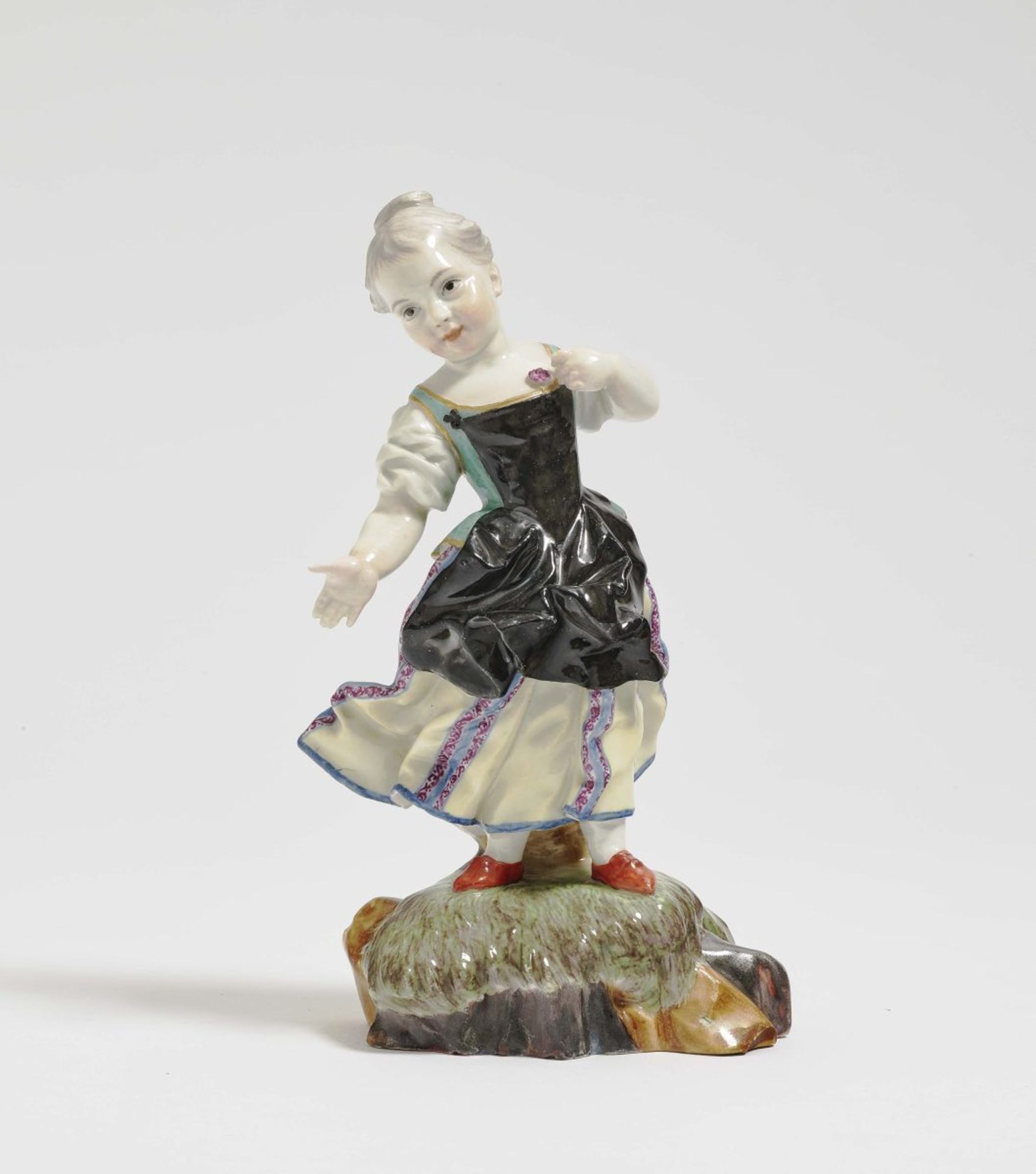 Girl with Fluttering DressHöchst, circa 1770, model by Johann Peter Melchior Porcelain. Impressed