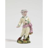 Boy with Hunting WhipHöchst, circa 1775, model by Johann Peter Melchior Porcelain. Polychrome and