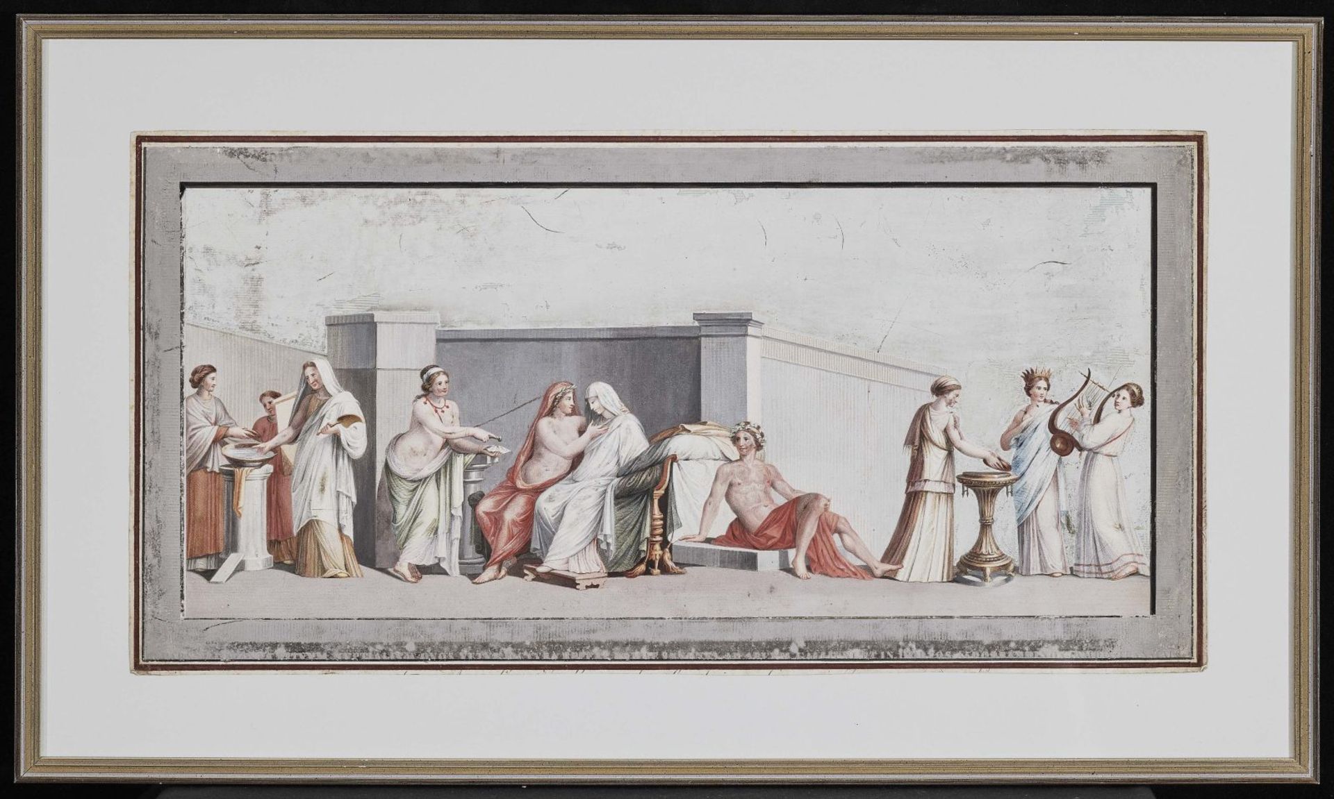 Testa, AngeloThe Aldobrandini Wedding - The Wedding of Penelope and Odysseus Two gouache copper - Bild 4 aus 4