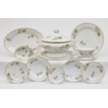 A 62-piece ''Wild Rose'' dinner serviceRoyal Porcelain Factory of Copenhagen, circa 1910