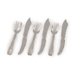 A 24-piece set of fish knives and forksTiffany & Co., New York, probably circa 1900 Silver. Relief