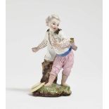 Barefoot BoyHöchst, circa 1780, model by Johann Peter Melchior Porcelain. Polychrome and gold