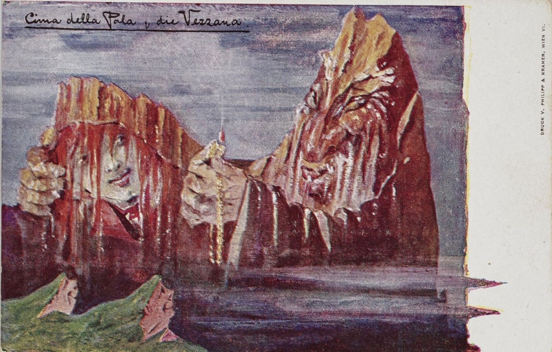 Nolde, EmilSeries of 110 Mountain Postcards in 30 Motives. Circa 1896/1898 110 coloured cliché - Bild 15 aus 27