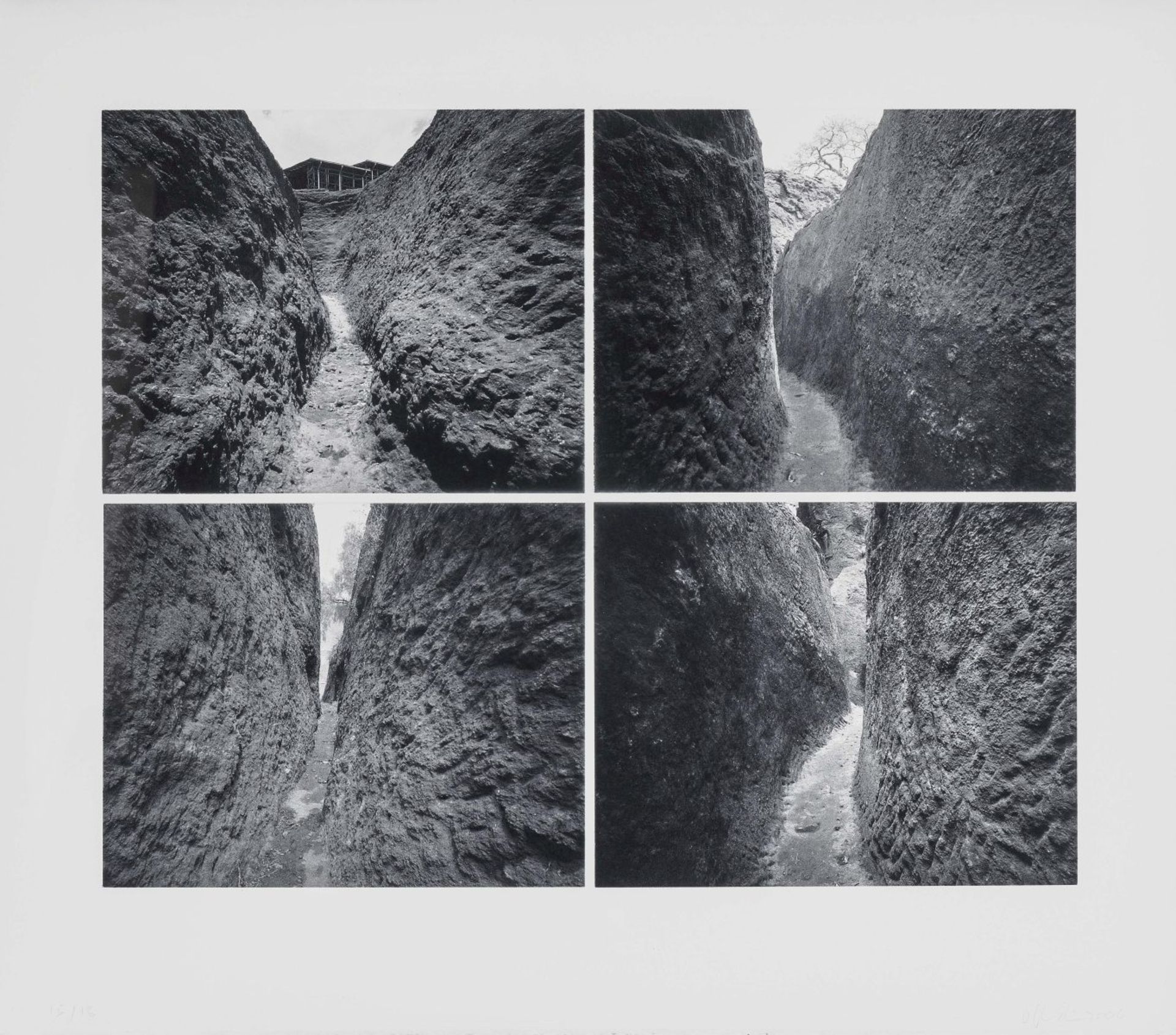 Elíasson, ÓlafurLalibela Void. 2006 Series of four sheets, each with four photogravures on soft