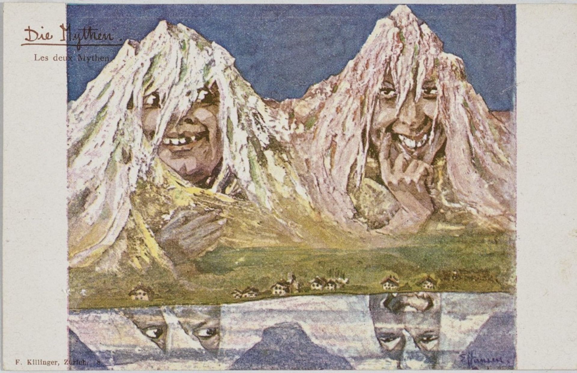 Nolde, EmilSeries of 110 Mountain Postcards in 30 Motives. Circa 1896/1898 110 coloured cliché - Bild 18 aus 27