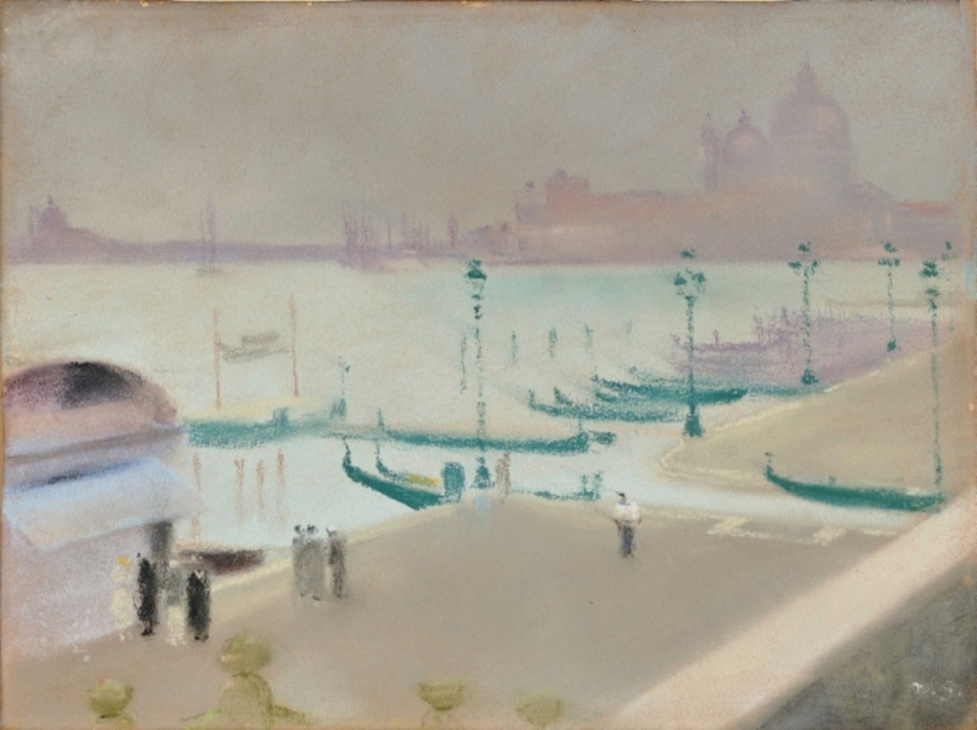 Giacometti, AugustoView of Venice II. 1935 Coloured chalk drawing on thin cardboard 24 x 32.5 cm