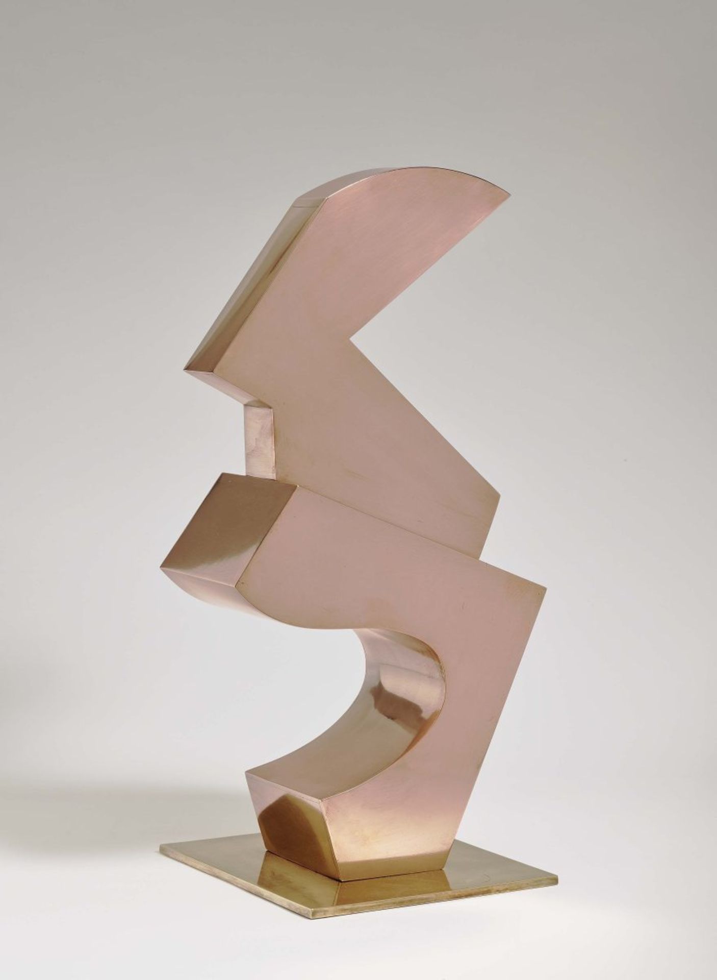 Arp, HansUne bonne assise. 1965 Bronze, polished (copper-coloured) on brass plinth Height 47 x 23 - Bild 3 aus 4