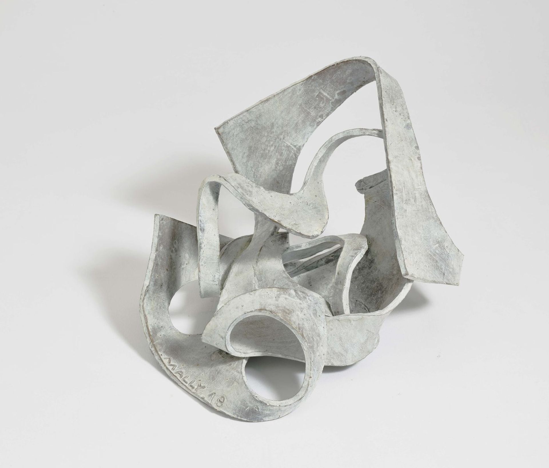 Mally, WernerSmall Bow. 2018 Bronze, painted in white approximately 12 x 17 x 23 cm Signed and