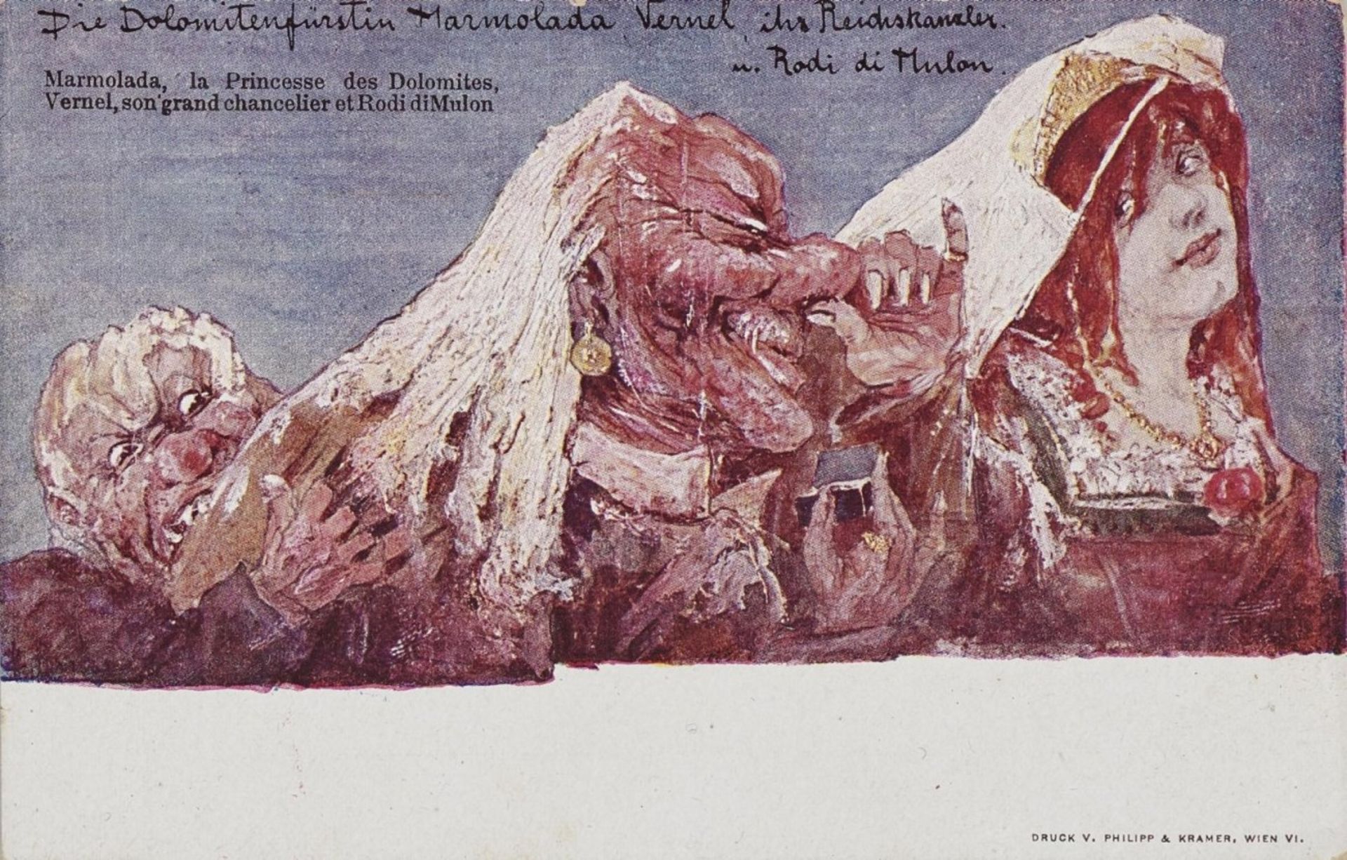 Nolde, EmilSeries of 110 Mountain Postcards in 30 Motives. Circa 1896/1898 110 coloured cliché - Bild 16 aus 27