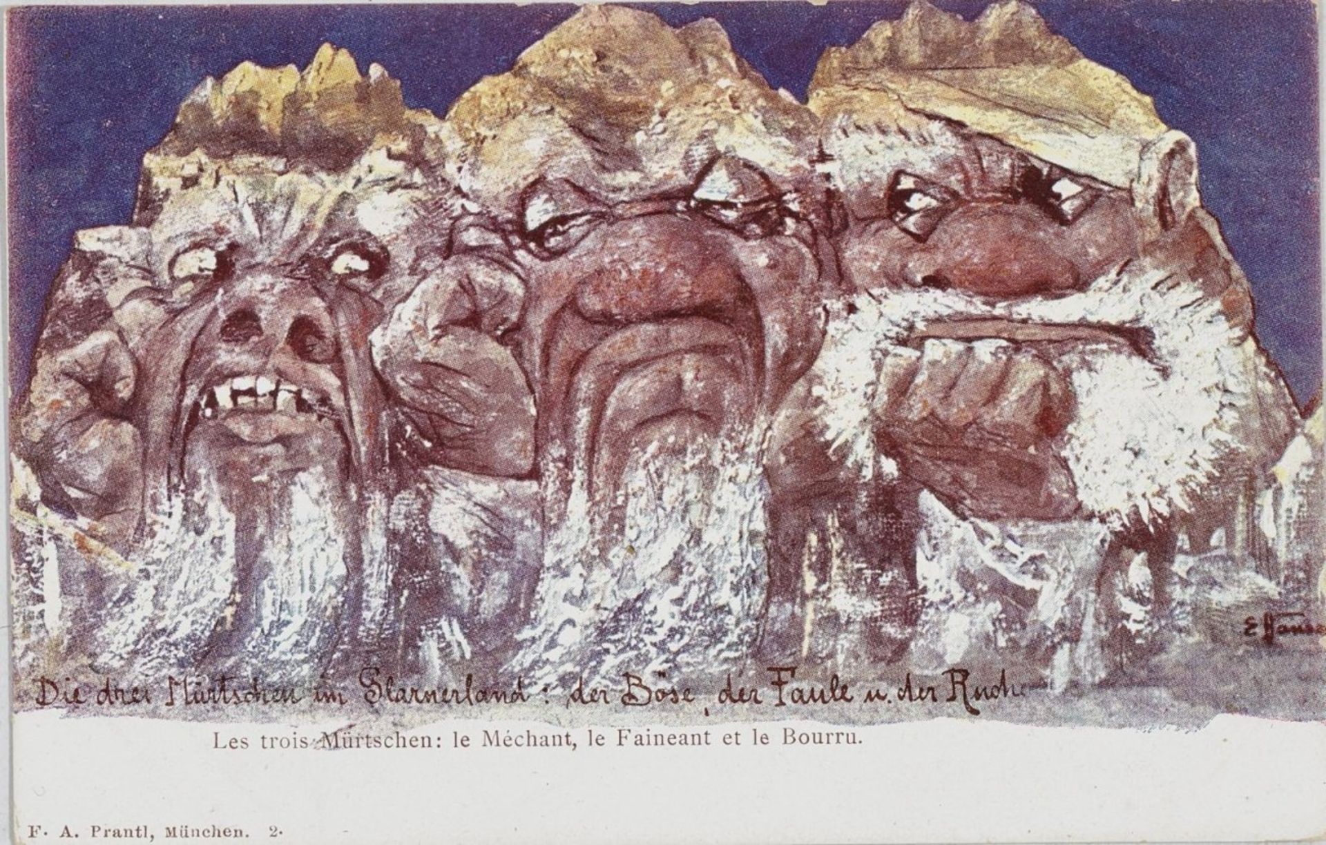 Nolde, EmilSeries of 110 Mountain Postcards in 30 Motives. Circa 1896/1898 110 coloured cliché - Bild 20 aus 27