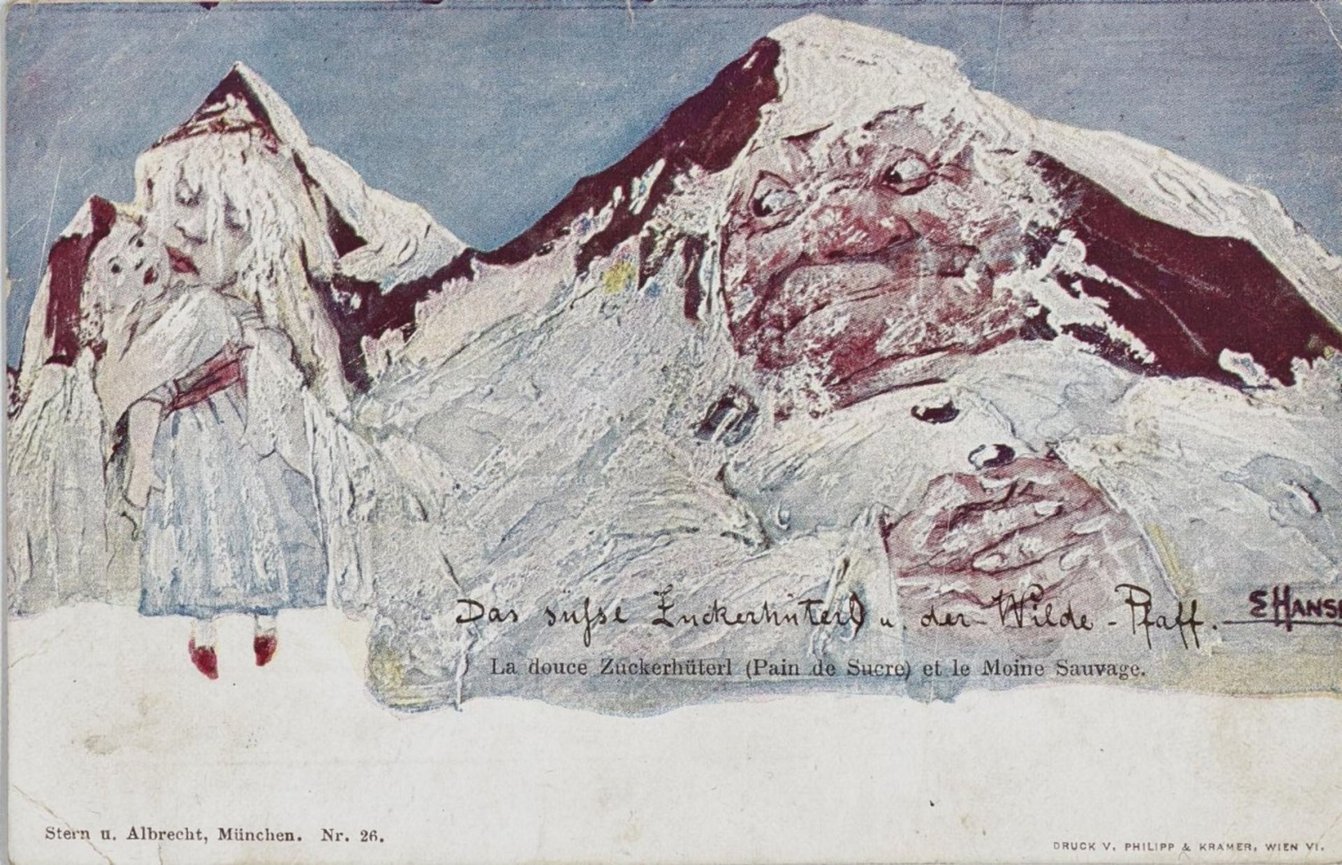 Nolde, EmilSeries of 110 Mountain Postcards in 30 Motives. Circa 1896/1898 110 coloured cliché - Bild 14 aus 27