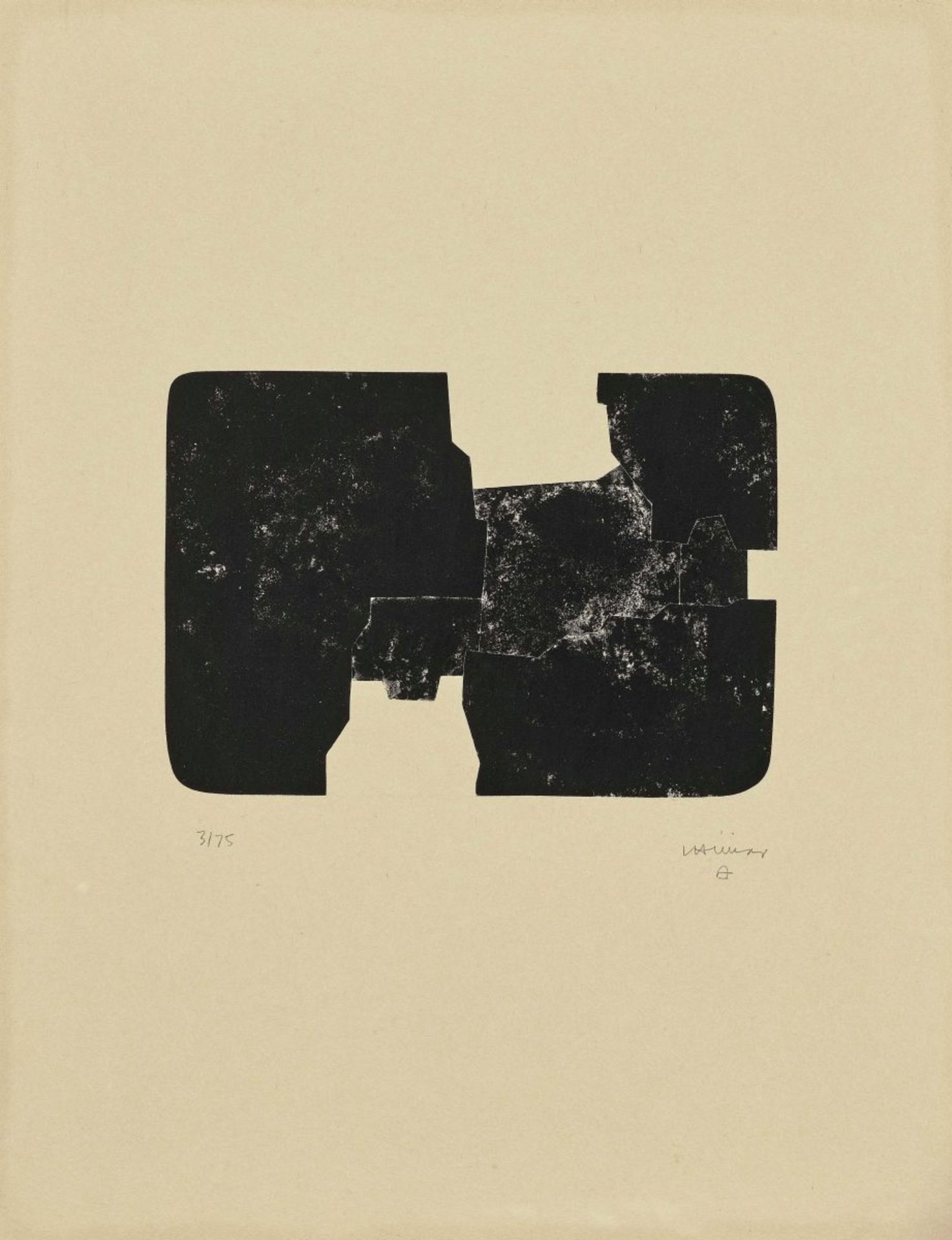 Chillida, EduardoSt. Gallen. 1984 Lithograph on Kozu Fuji Japan paper 21.7 x 31 cm (65 x 50 cm)