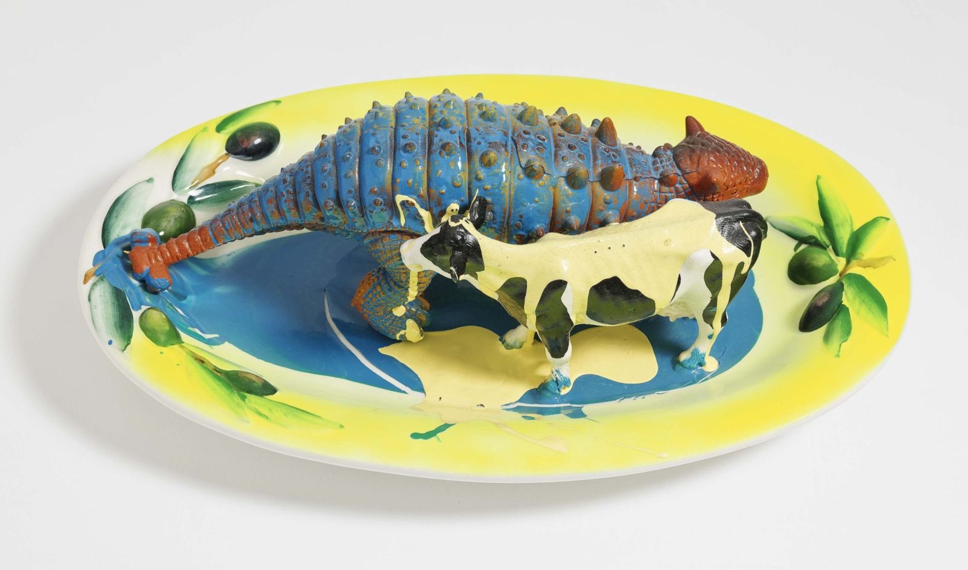 Genzken, IsaAl Dente. 2003 Lacquer and spray paint on ceramic and plastic Height 10.5 x 31 x 20 cm