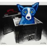 Rodrigue, GeorgeUnplugged And Let Loose (Ship to New York). 1995 Colour serigraph on white thin