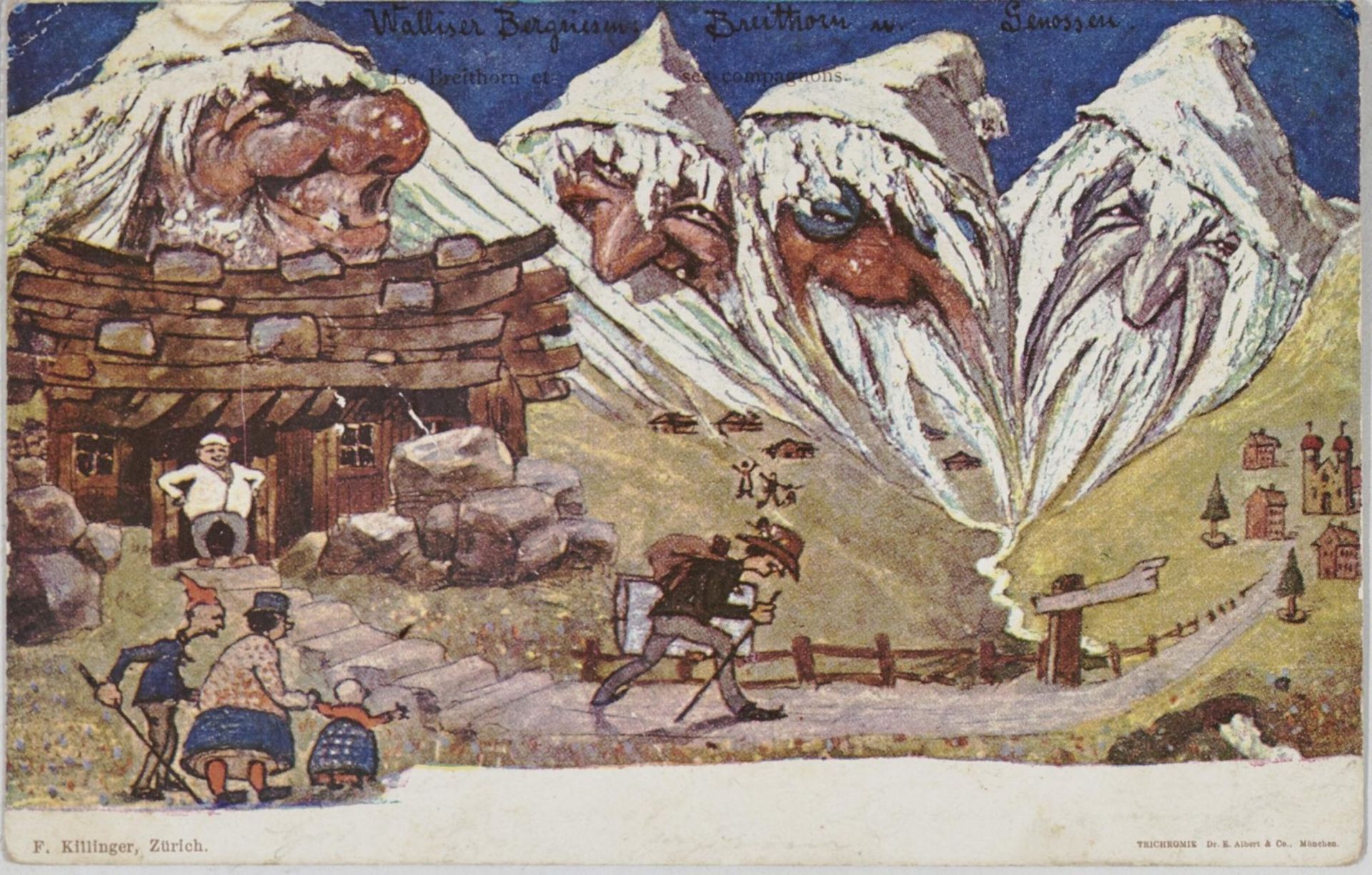 Nolde, EmilSeries of 110 Mountain Postcards in 30 Motives. Circa 1896/1898 110 coloured cliché - Bild 5 aus 27