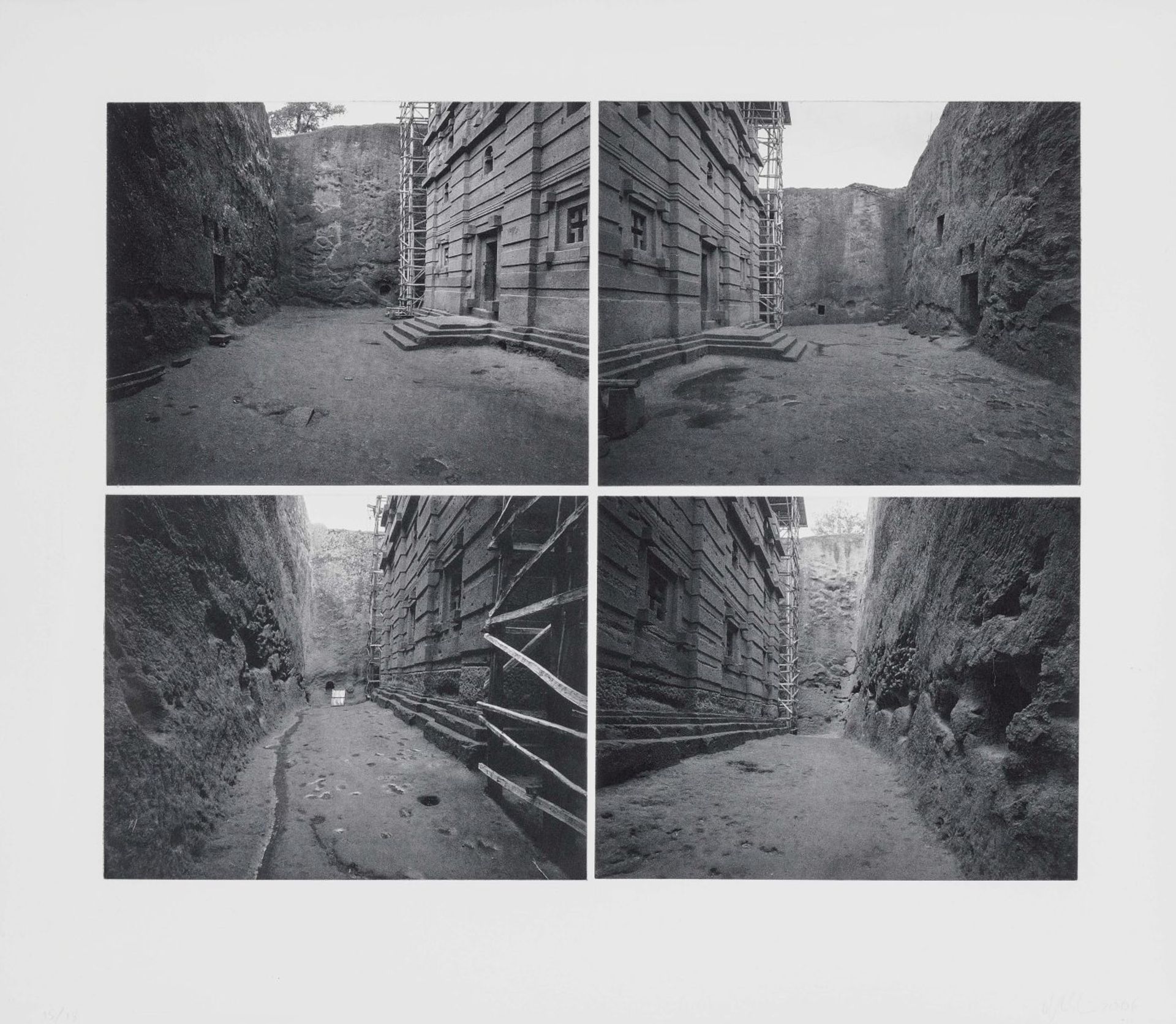 Elíasson, ÓlafurLalibela Void. 2006 Series of four sheets, each with four photogravures on soft - Bild 3 aus 4