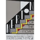 Lichtenstein, RoyMerton on the Movies. 1968 Colour serigraph on silver foil 65 x 50.8 cm (76 x 50.