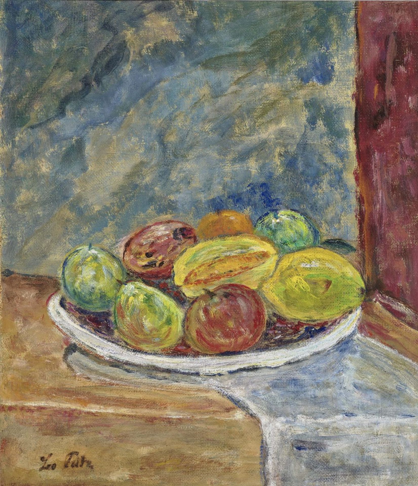 Putz, LeoStill Life of Fruits. 1932 Oil on canvas mounted on cardboard 40.5 x 35.5 cm Signed lower