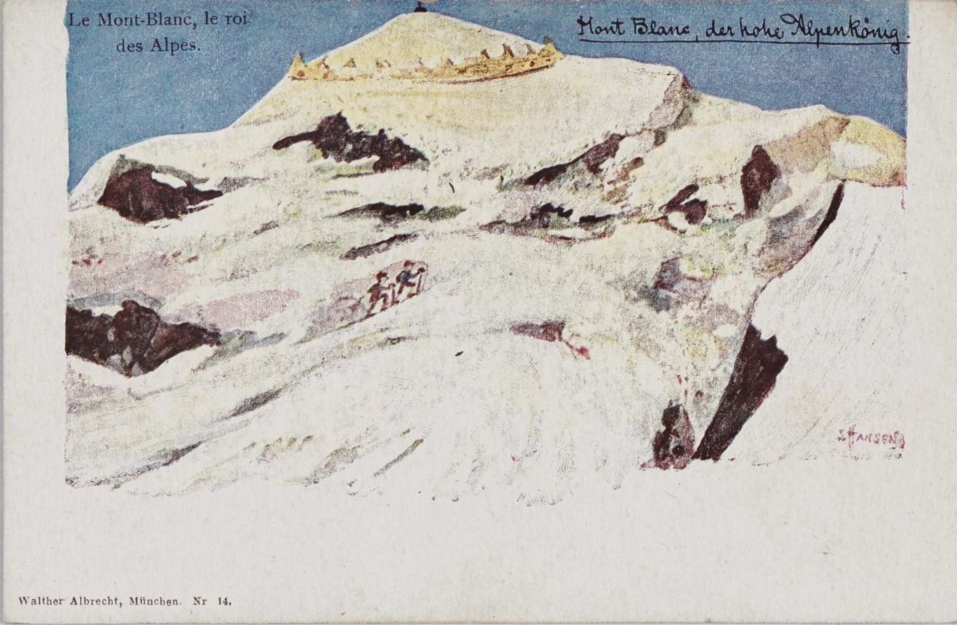 Nolde, EmilSeries of 110 Mountain Postcards in 30 Motives. Circa 1896/1898 110 coloured cliché - Bild 25 aus 27