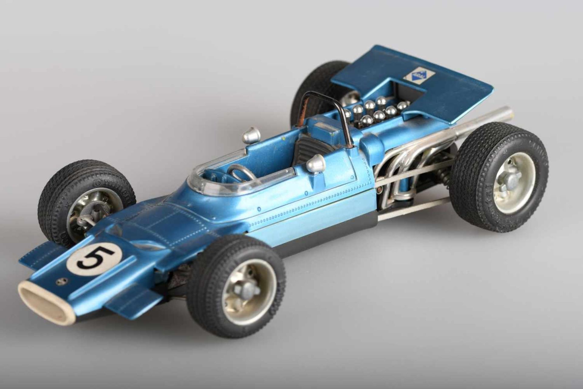 Schuco Matra Ford Formel 1, Modell 1074Uhrwerk intakt, Lenkachse intakt, l ca. 24 cm, Schlüssel