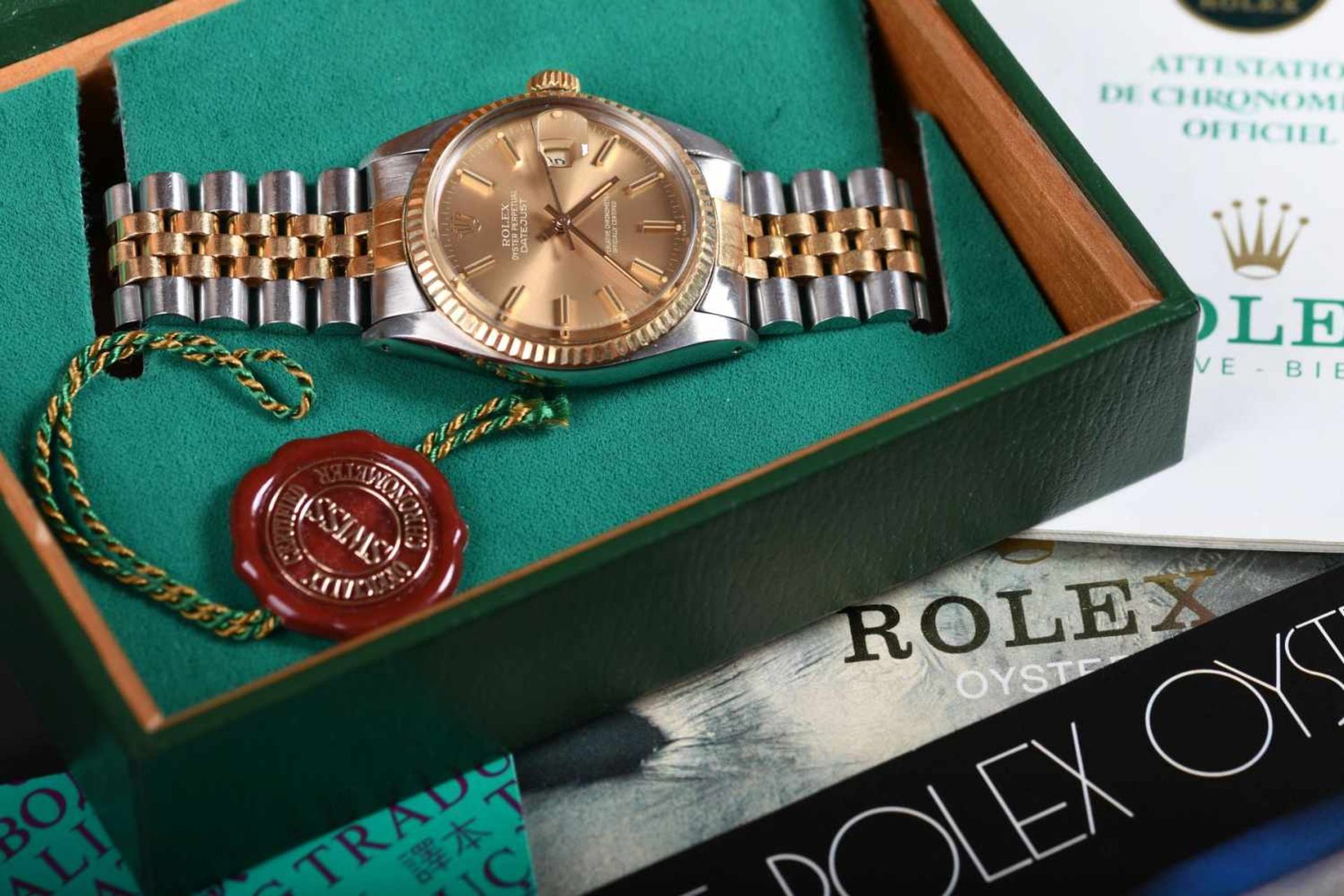 Rolex Oyster Perpetual DatejustGold/Stahl, Automatik, 1984. Gehäuse ᴓ ca. 36 mm (unisex).