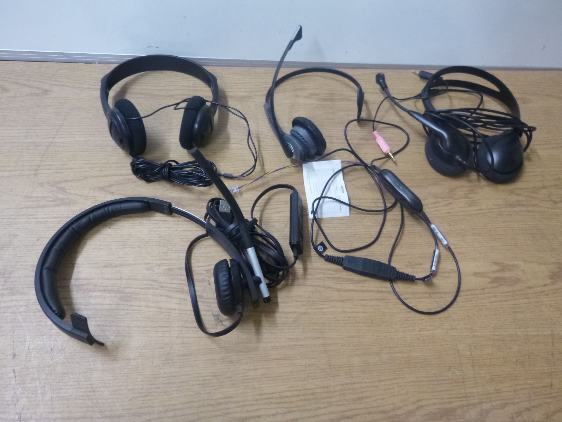 4 ASSORTED HEADSETS