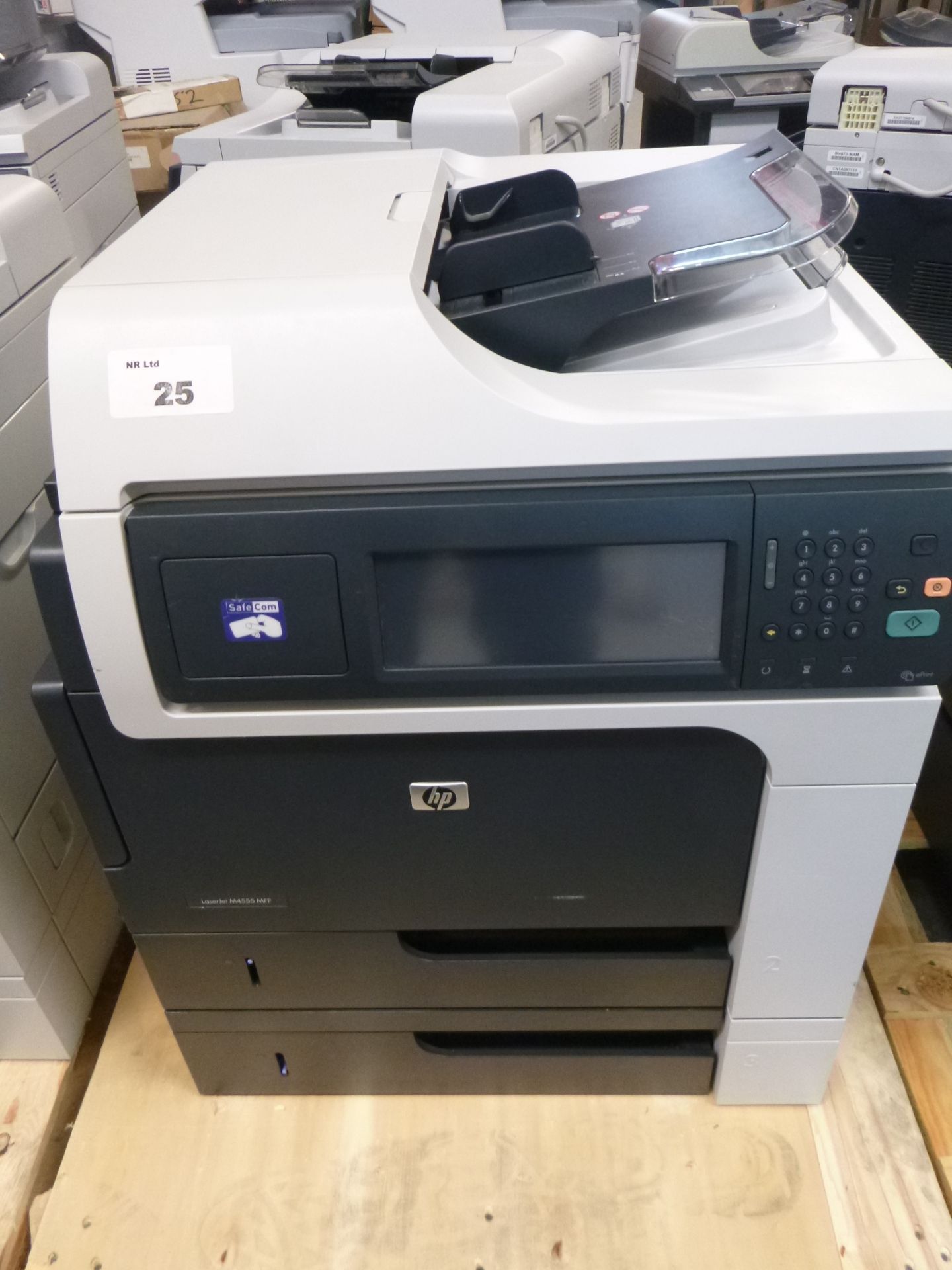 HP LASERJET M4555h MFP PRINTER/SCAN/COPY/FAX 55PPM. 1200 X 1200DPI. WITH TEST PRINT. P/N CE738A