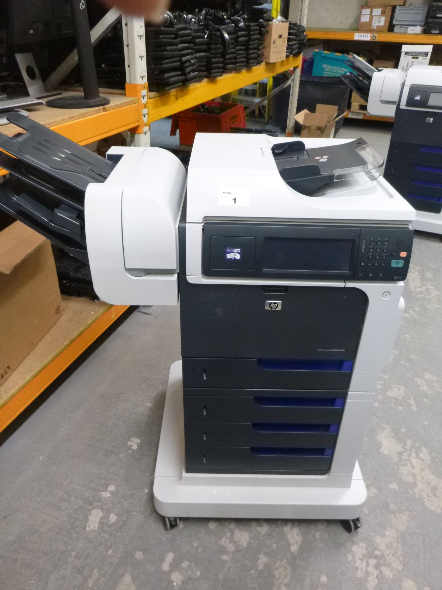 HP COLOUR LASERJET CM4540MFP PRINTER/SCAN/COPY/FAX 42PPM. WITH TEST PRINT. P/N CC421A