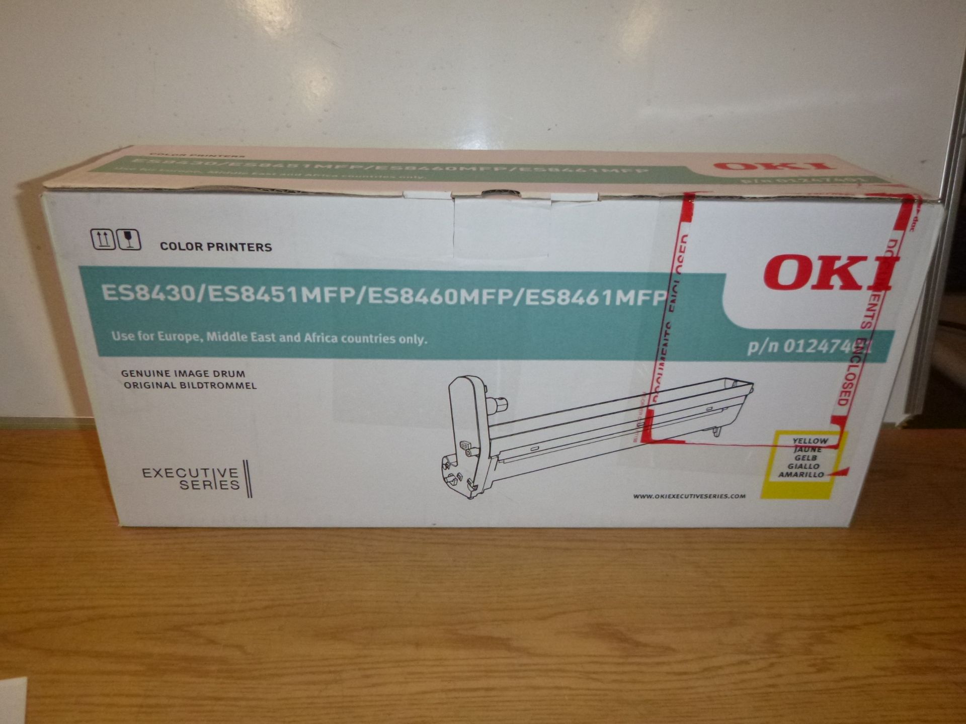 OKI GENUINE YELLOW IMAGE DRUM P/N 01247401. FOR ES8430 / ES8451MFP / ES8460MFP / ES8461MFP