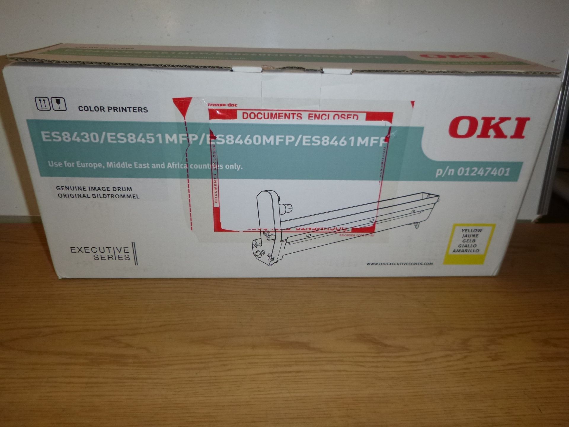 OKI GENUINE YELLOW IMAGE DRUM P/N 01247401. FOR ES8430 / ES8451MFP / ES8460MFP / ES8461MFP