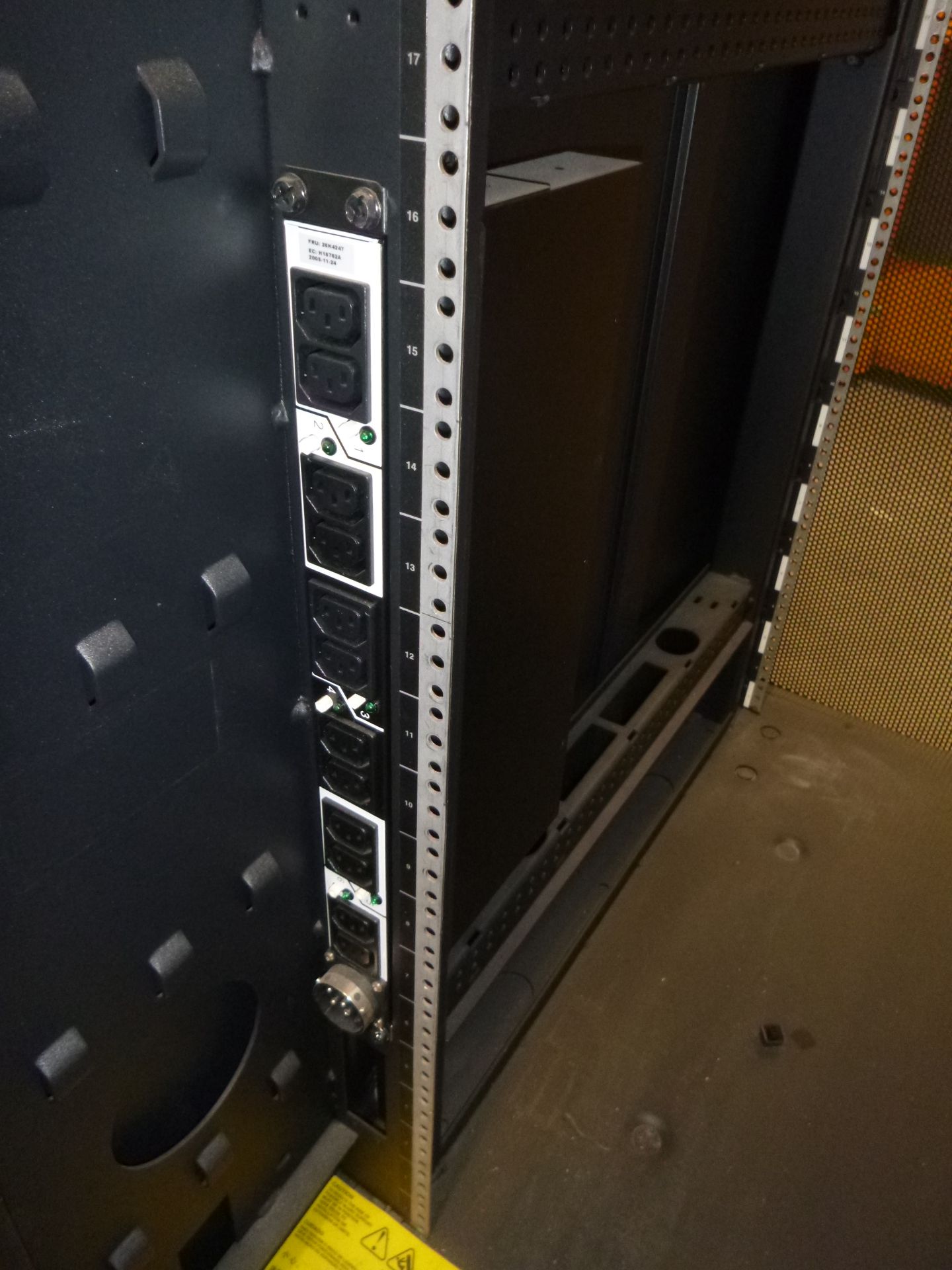 IBM 36U RACKMOUNT CABINET WITH 2 X PDU'S - Image 2 of 2