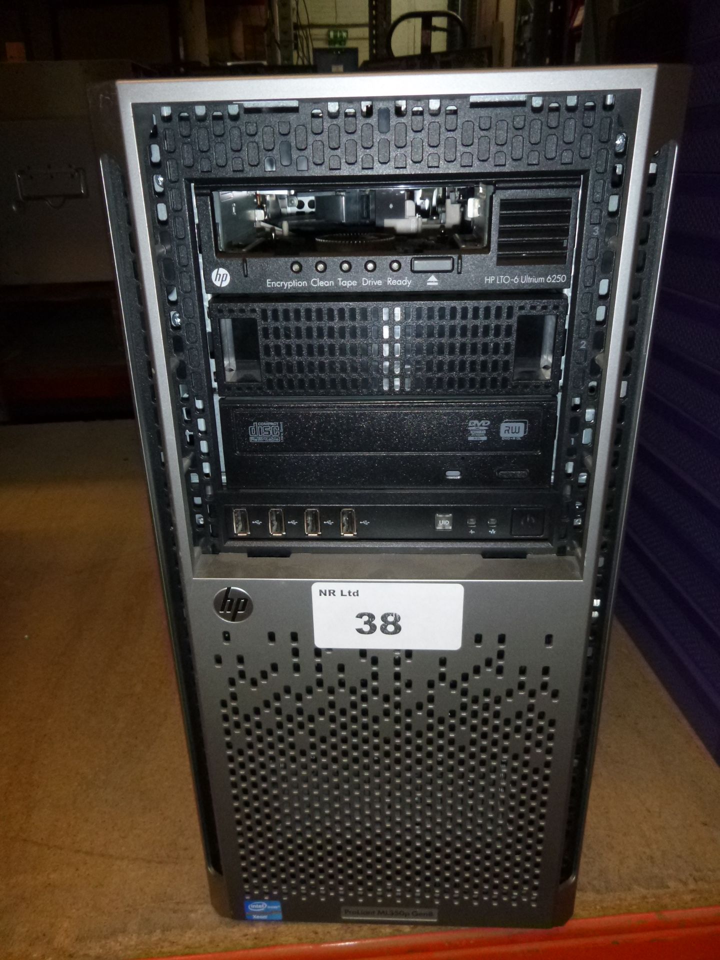 HP PROLIANT ML350p GENERATION 8 SERVER. 2 X XEON QUAD CORE E5-2609 PROCESSORS @ 2.5GHZ, 96GB RAM, HP