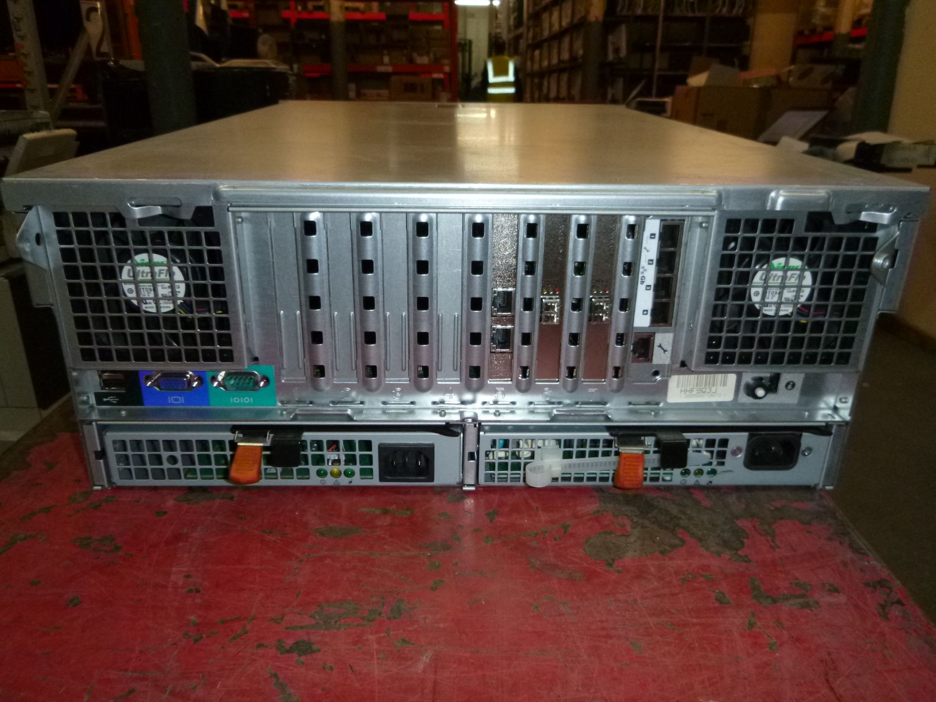 DELL POWEREDGE R900 4U RACKMOUNT FILE SERVER. 4 X QUAD CORE XEON X7350 2.93GHX PROCESSORS. 32GB RAM, - Image 2 of 2