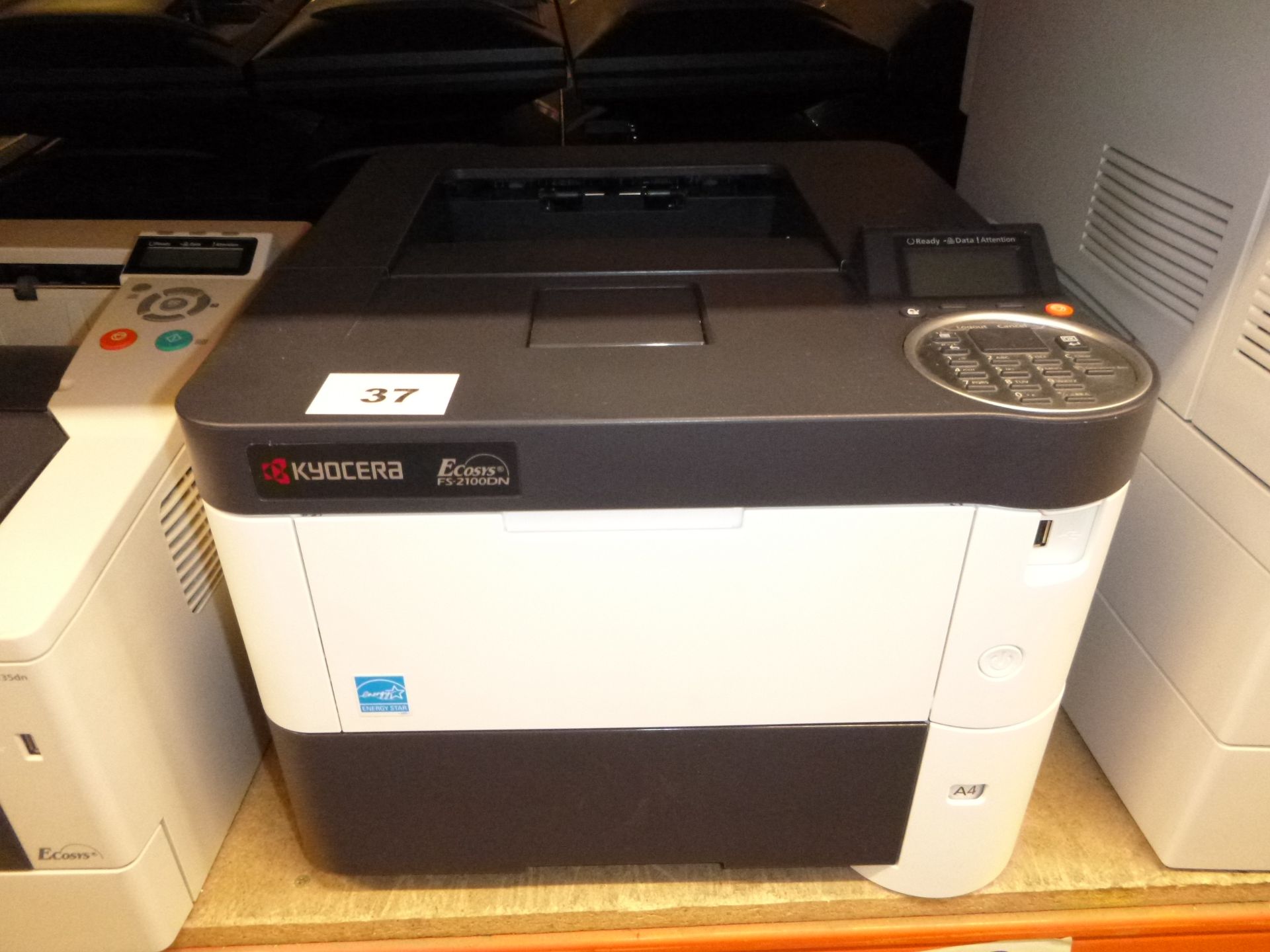 KYOCERA ECOSYS FS2100DN NETWORK LASER PRINTER. WITH TEST PRINT