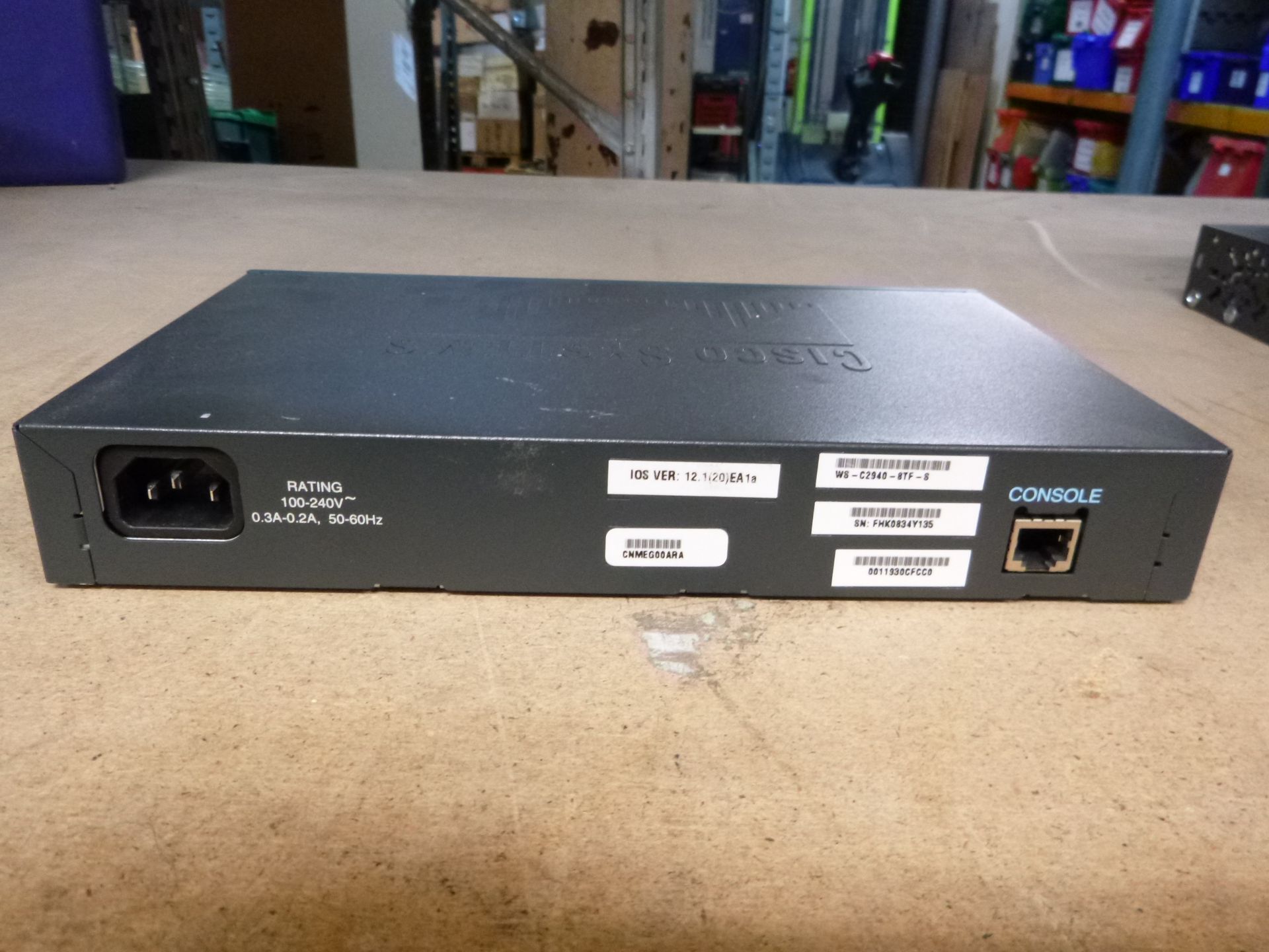 CISCO CATALYST 2940 SERIES 8 PORT NETWORK SWITCH. MODEL WS-C2940-8TF-S - Image 2 of 2