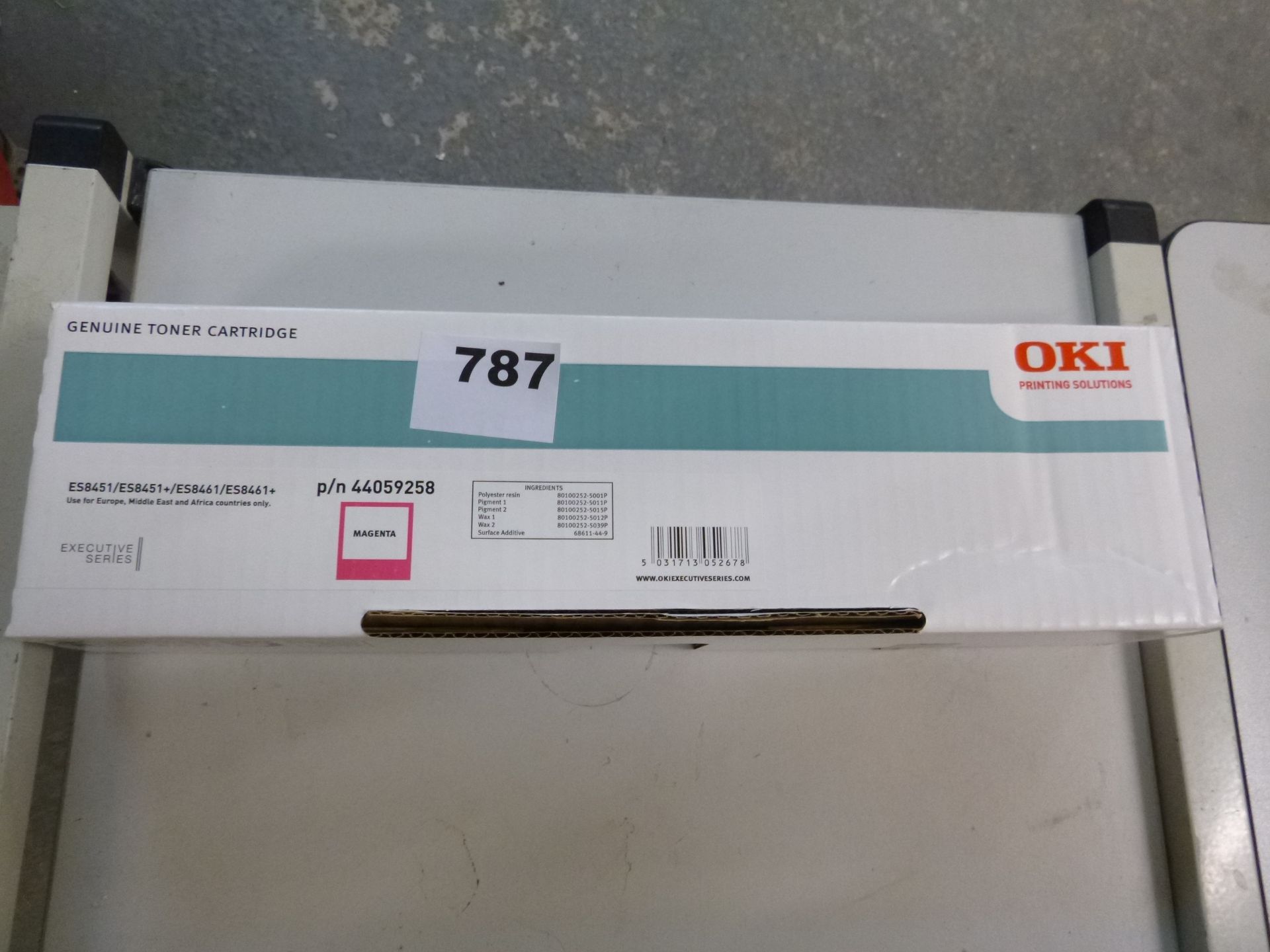 OKI GENUINE MAGENTA TONER CARTRIDGE P/N 44059258. FOR ES8451 / ES8451+ / ES8461 / ES8461+