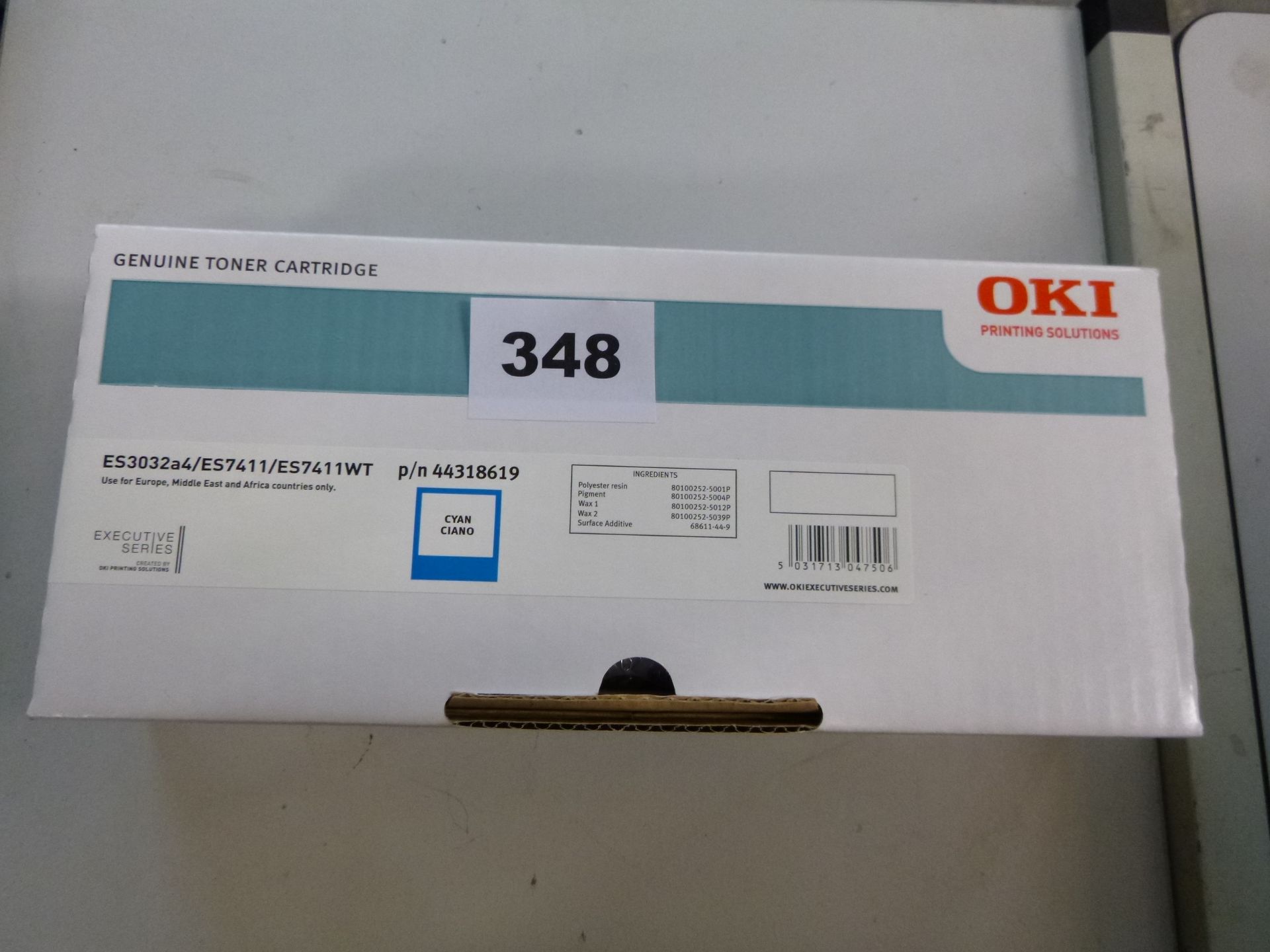 OKI GENUINE CYAN TONER CARTRIDGE P/N 44318619 ES3032a4-ES7411-ES7411WT