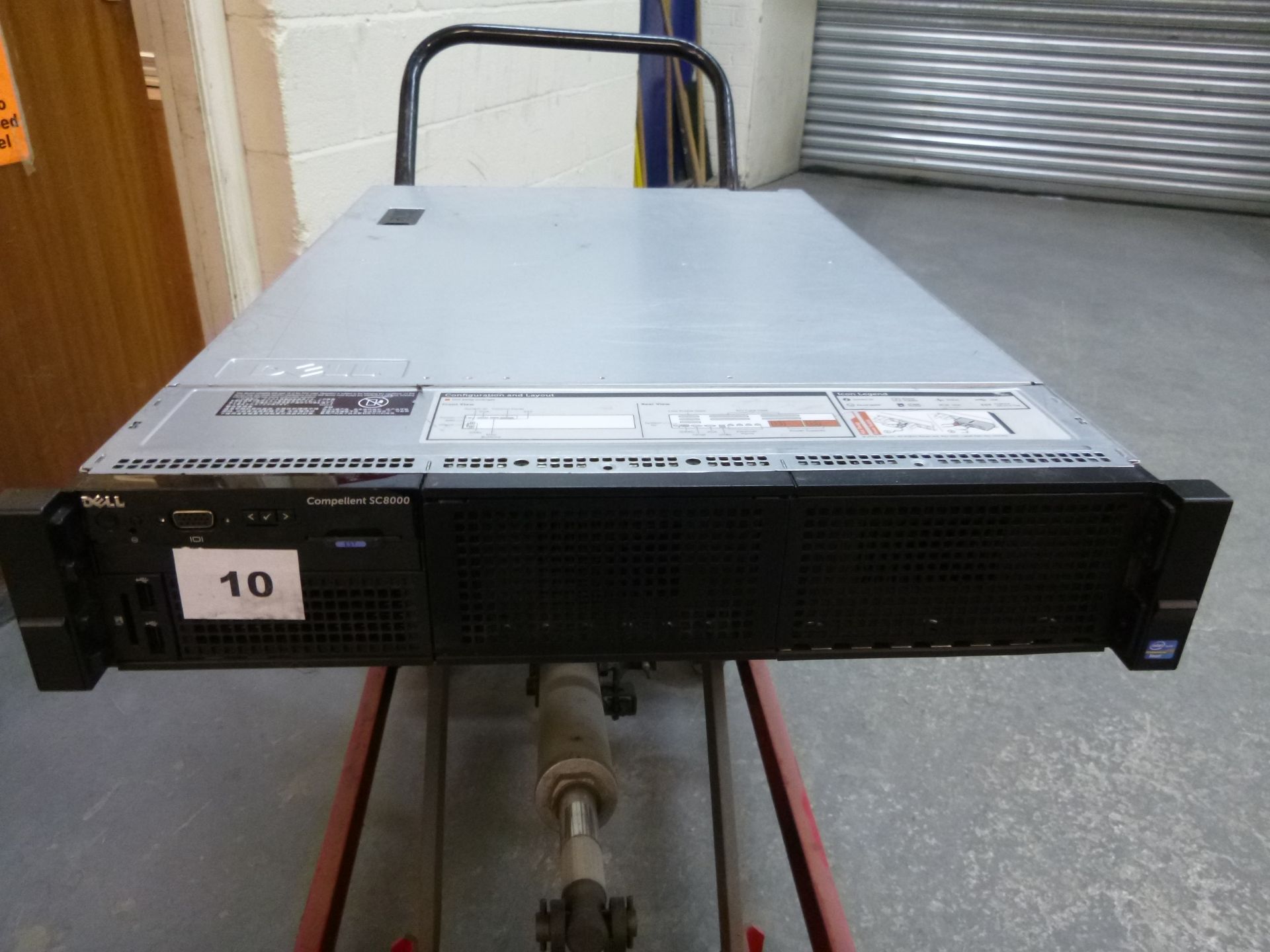 DELL COMPELLANT SC8000 RACKMOUNT STORAGE CONTROLLER. 2U. 2 X XEON E5-2640 6 CORE 2.5 GHZ PROCESSORS.