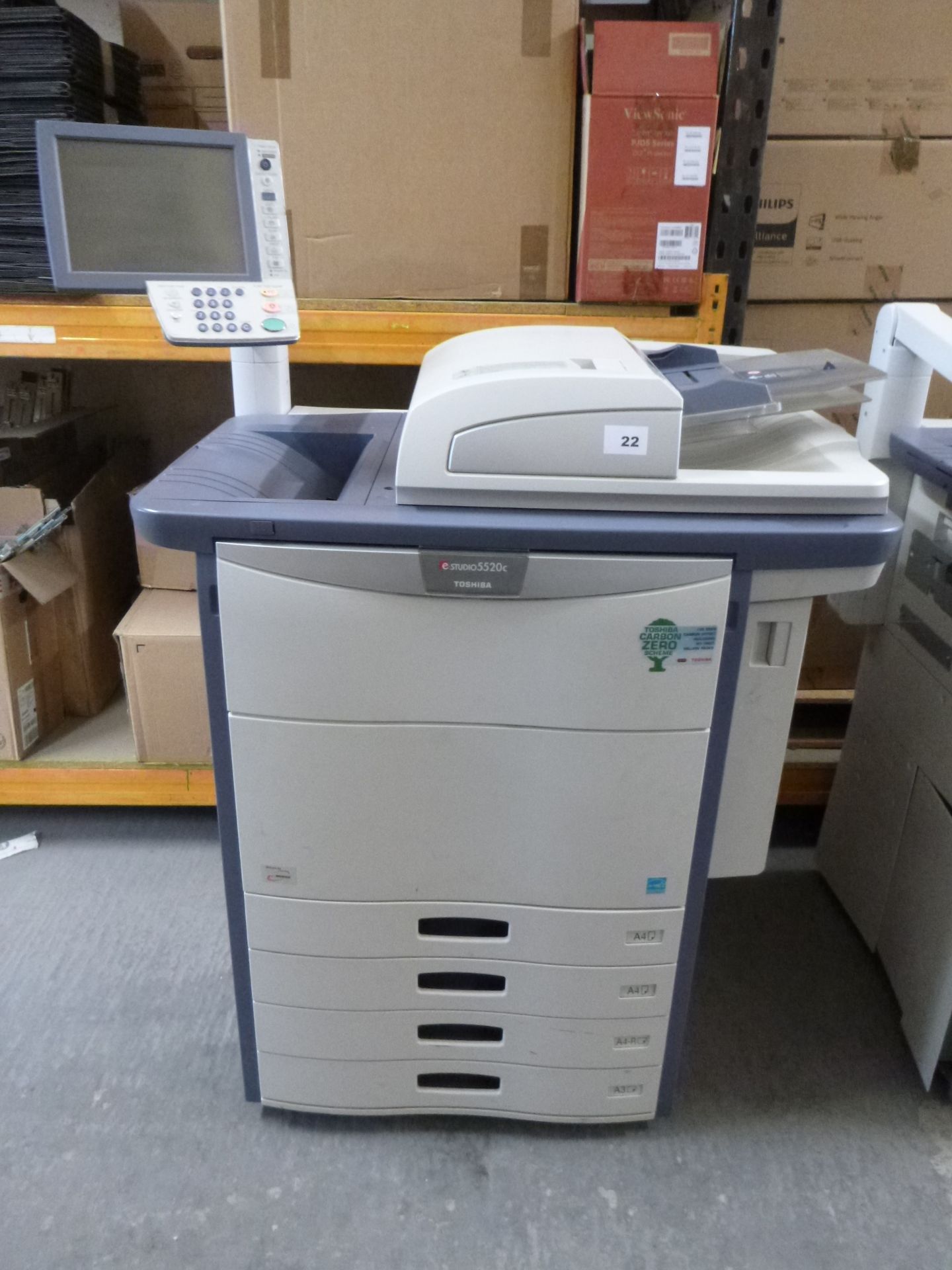 TOSHIBA Estudio 5520c MULTIFUNCTION PRINTER COPIER WITH TEST PRINT & COPY.