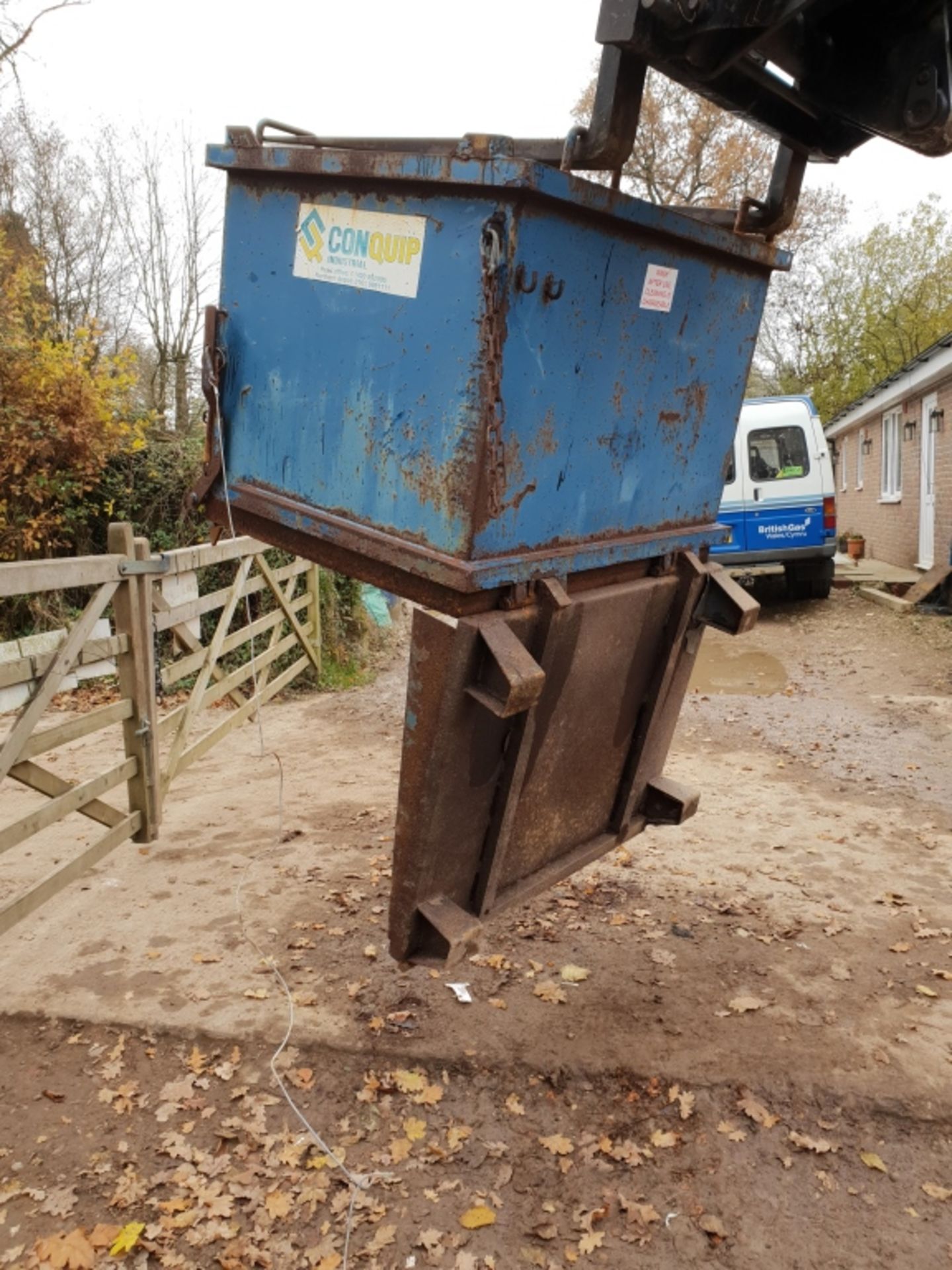 Conquip 1000 litre Drop Bottom Skip. - Image 4 of 5